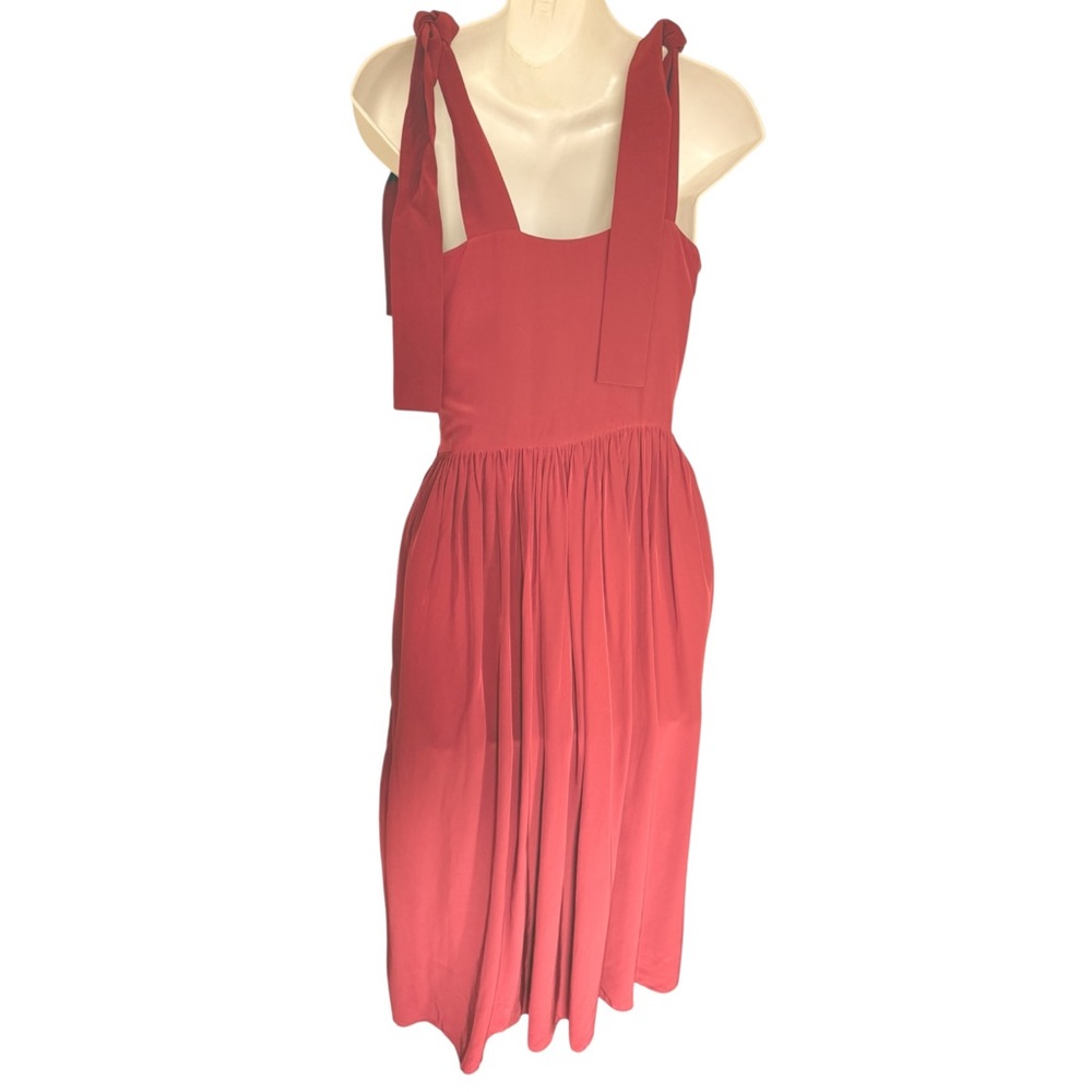 Stockholm Atelier Elegant Red Sleeveless Dress Size S View 2